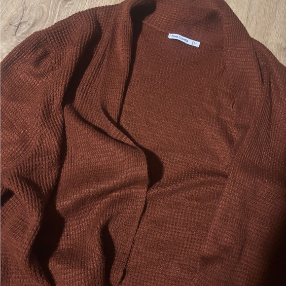 Rust Colored Open Cardigan - Picture 3 of 3